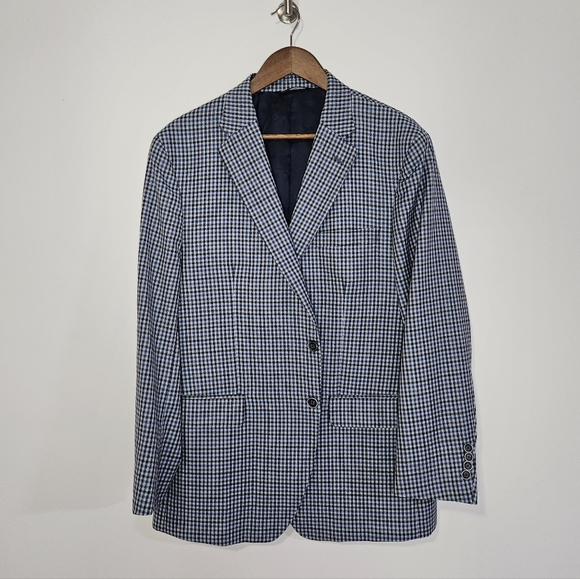 Ermenegildo Zegna Cloth Saks Fifth Avenue Wool Silk Blazer 44